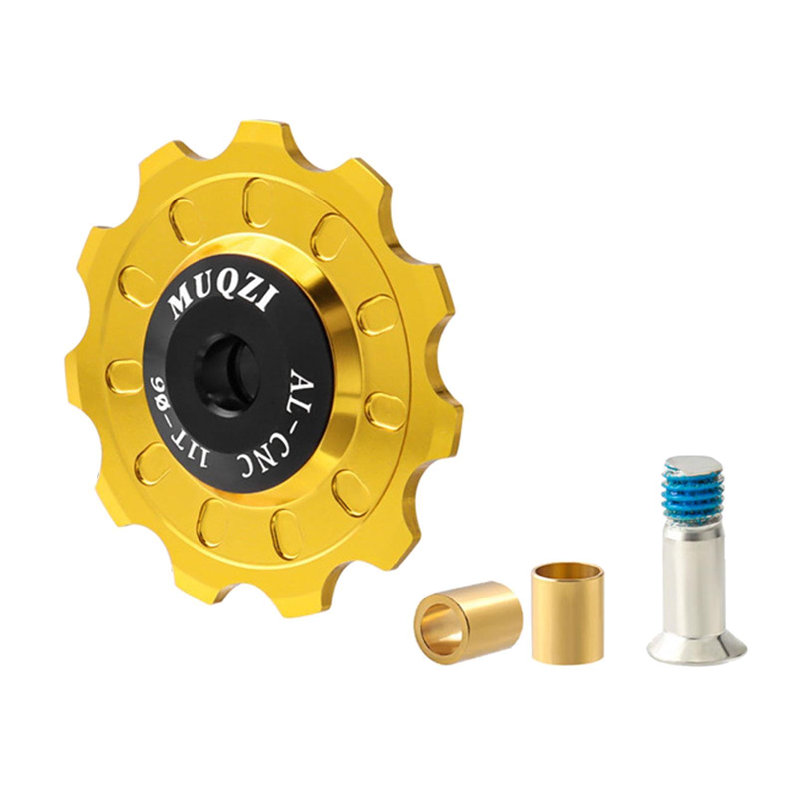 2x Bike  Wheel, Aluminum Alloy  Rear Derailleur Jockey Wheel Rear Derailleur Pulley Bike Accessories