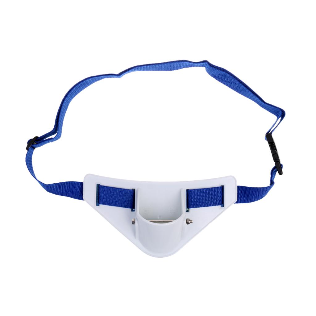 Offshore Fishing Fighting Belt Harness Big Game Jigging Rod Holder Belt Blue