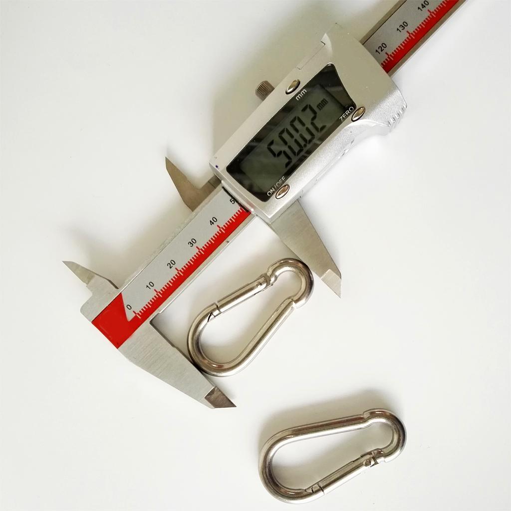 Set 2 Khóa Móc Nhanh Carabiner Bằng Thép Không Gỉ 304