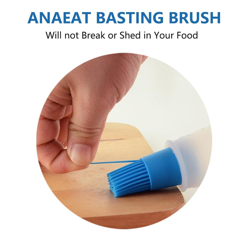 1 lọ đựng dầu ăn ANAEAT kèm cọ silicon phết dầu