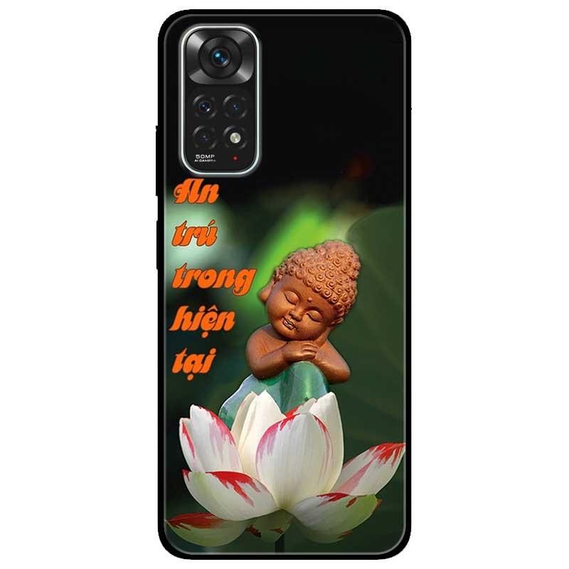 Ốp lưng dành cho Xiaomi Redmi Note 11 4G mẫu An Trú Sen Trắng