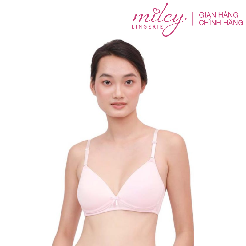 Áo Ngực Nữ Cotton Không Gọng Miley Lingerie - Màu Hồng BRW12015