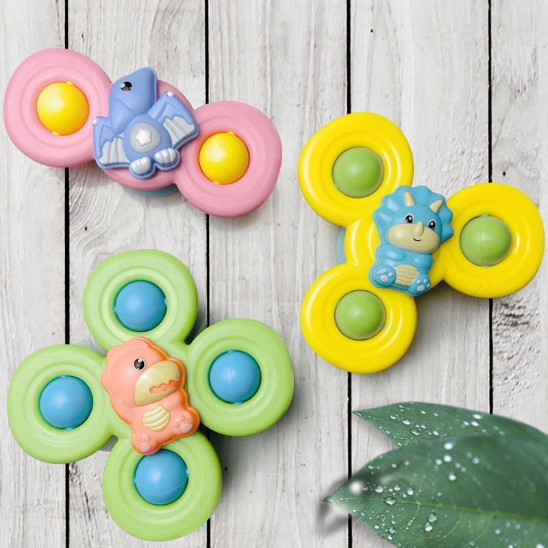 Đồ chơi con quay spinner vui nhộn, con quay spinner gồm 3 chi tiết hình côn trùng dễ thương