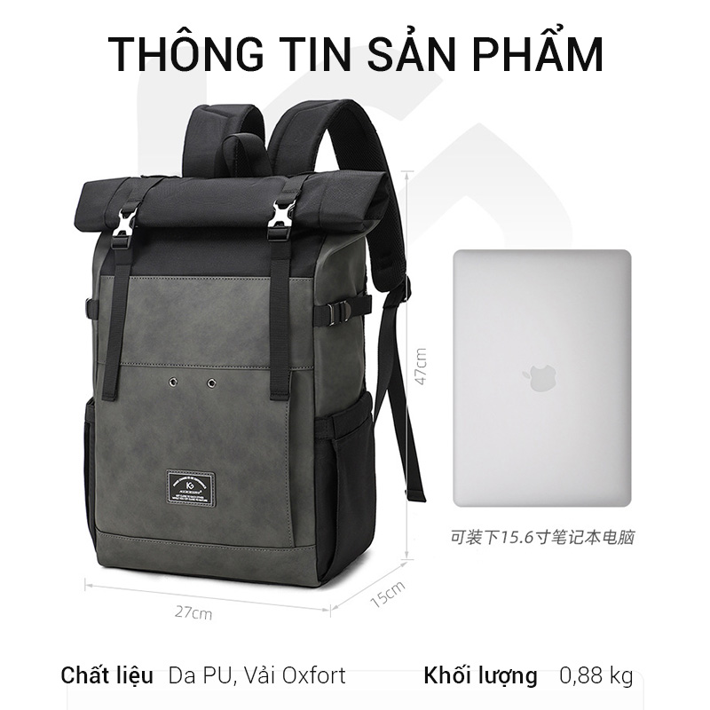 Balo nam thời trang GUBAG BL19 HOT TREND 2023 đi chơi, đi học, dòng balo cao cấp, đẹp xịn, chống nước