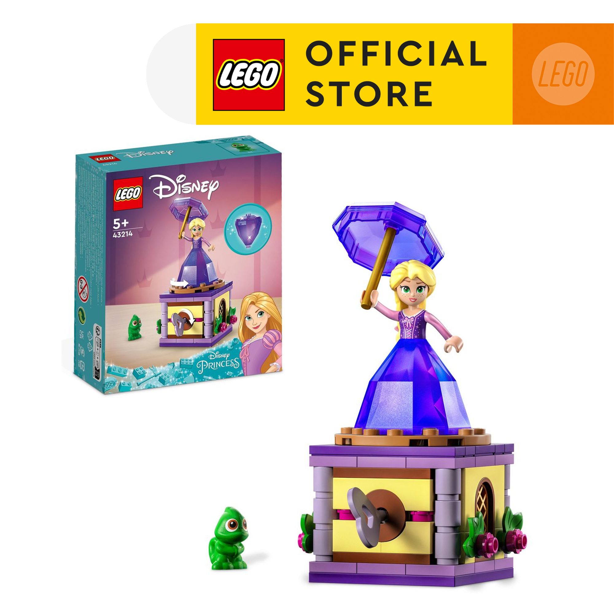 LEGO Disney Princess 43214 Hộp Xoay Công Chúa Rapunzel (89 Chi Tiết)