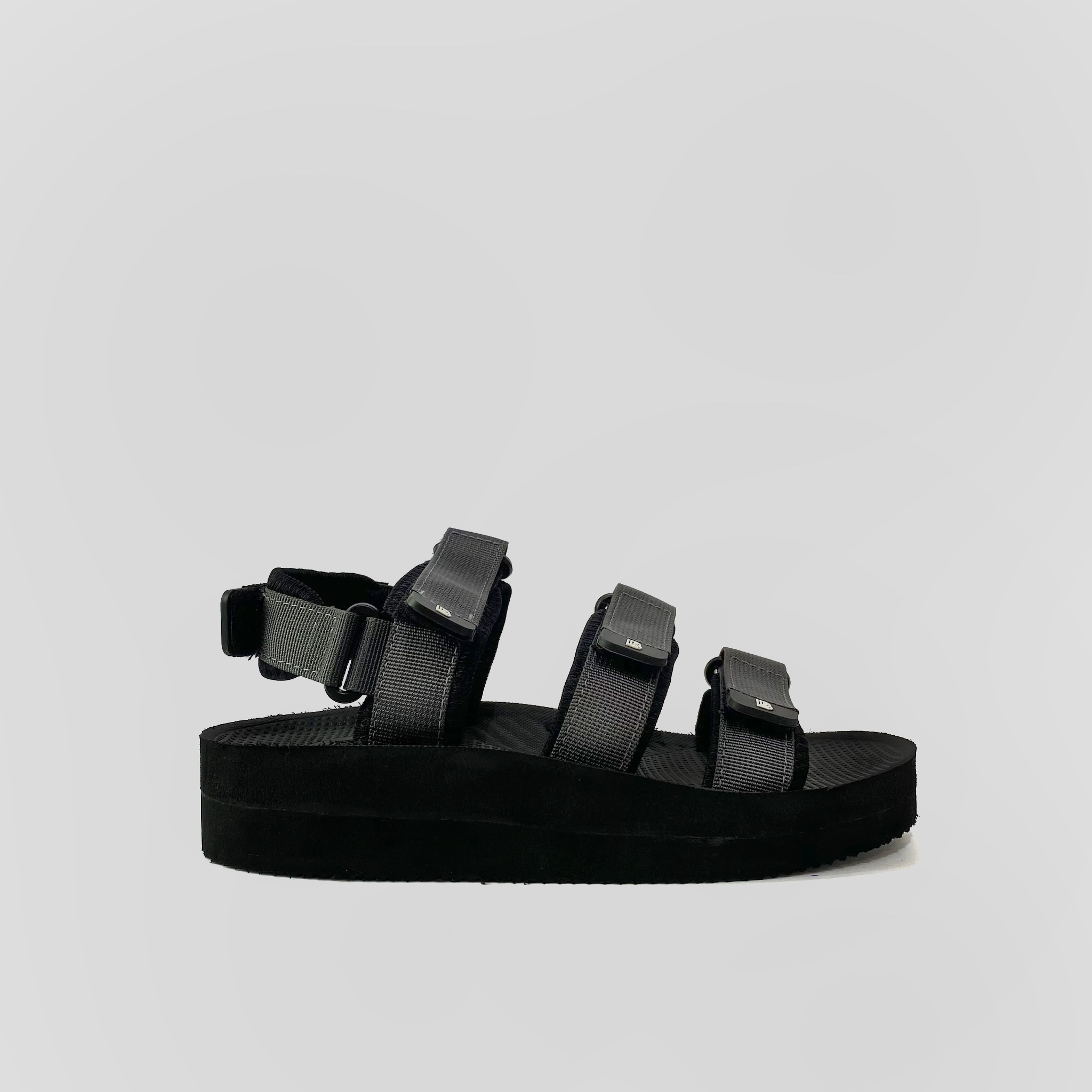 Giày Sandal Nữ The Bily 04W 3 Quai Ngang - Màu Xám BL04WX