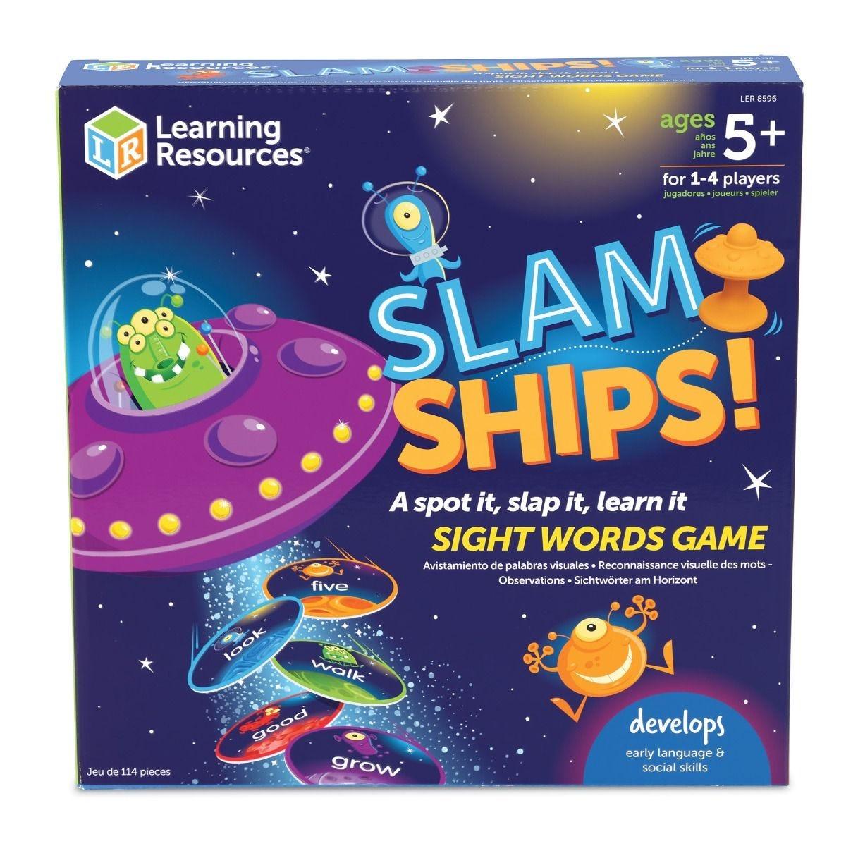 Learning Resources Bộ học từ vựng chủ đề đĩa bay - Slam Ships! Sight Words Game