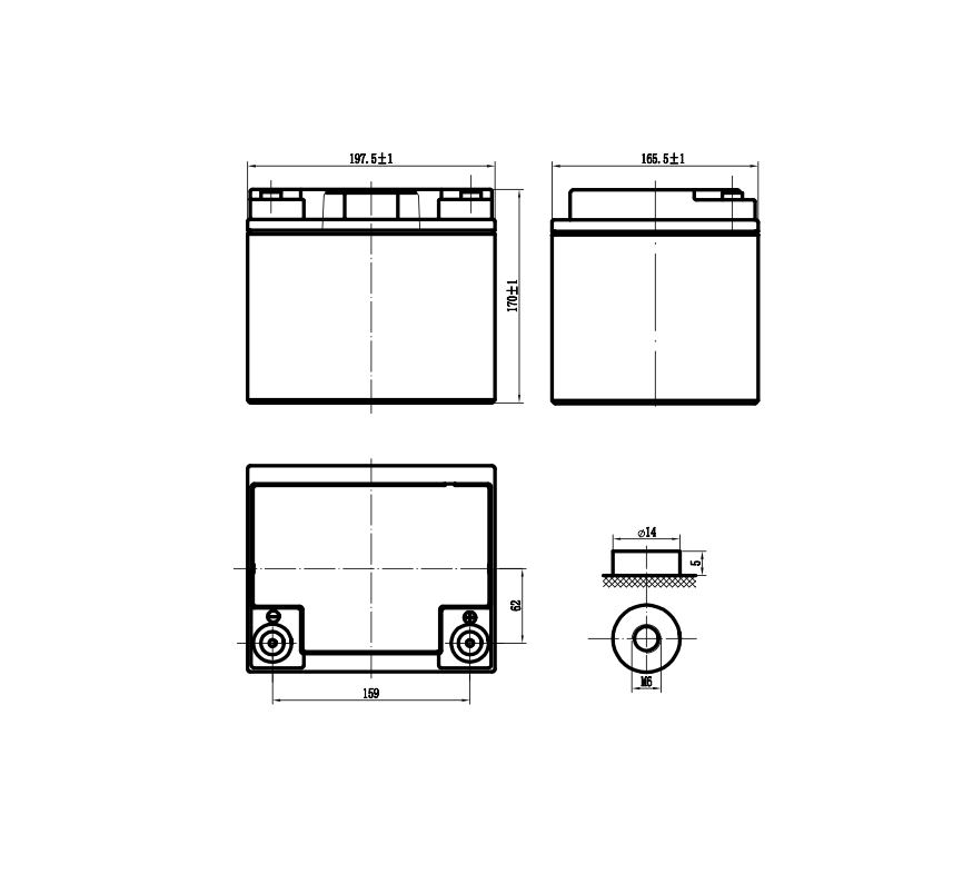 Ắc quy Vision 6FM40E-X 12V 40Ah - (PDC-TECH)