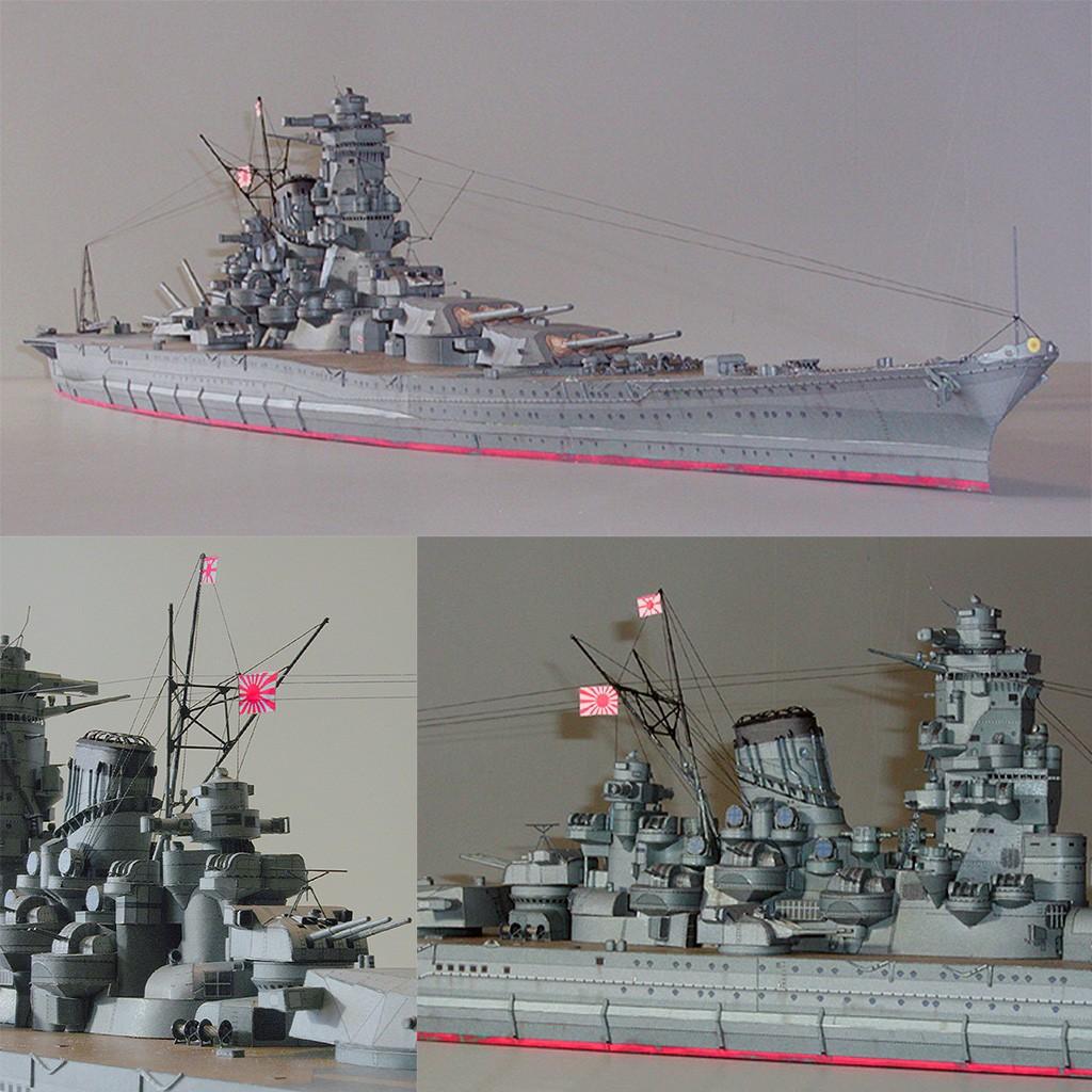 Mô hình giấy tàu thuyền quân sự DN IJN Yamato