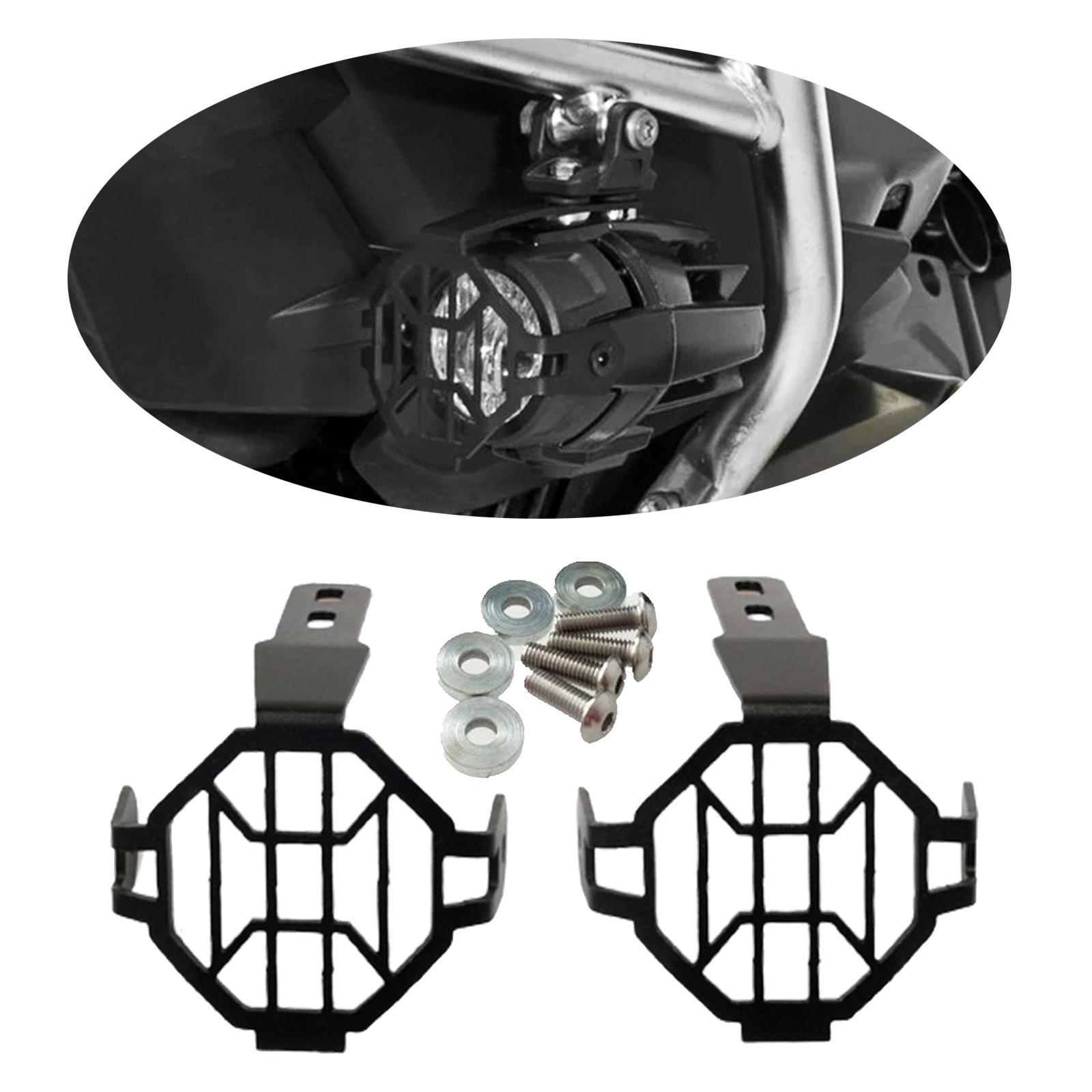 2x Motorcycle Fog Lights Lamp Protector Guards Cover for    ADV
