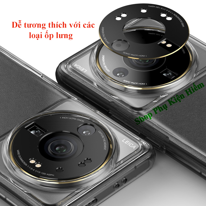 Khung viền camera dành cho Xiaomi 12S Ultra kim loại