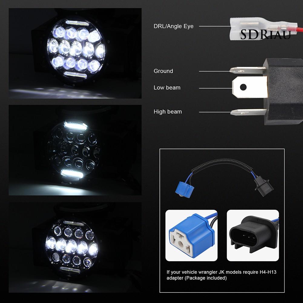 Đèn Pha Led 280w 7 Inches 6000k Chống Thấm Nước Cho Xe Wrangler