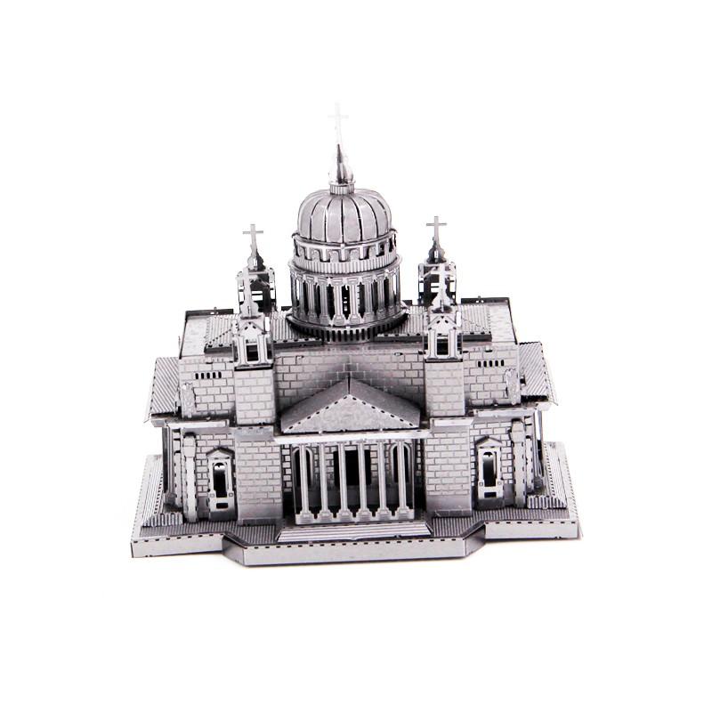 Mô Hình Lắp Ráp 3d Nhà thờ chính tòa Thánh Isaac