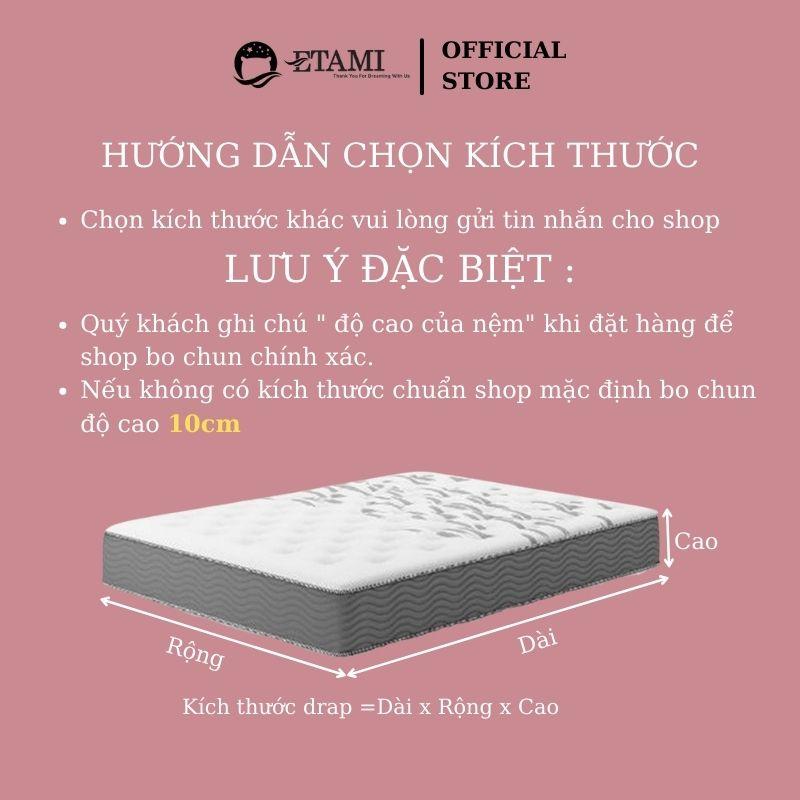 Bộ chăn ga gối đệm cao cấp cotton poly kẻ cam cute miễn phí bo chun drap giường ga trải giường P10