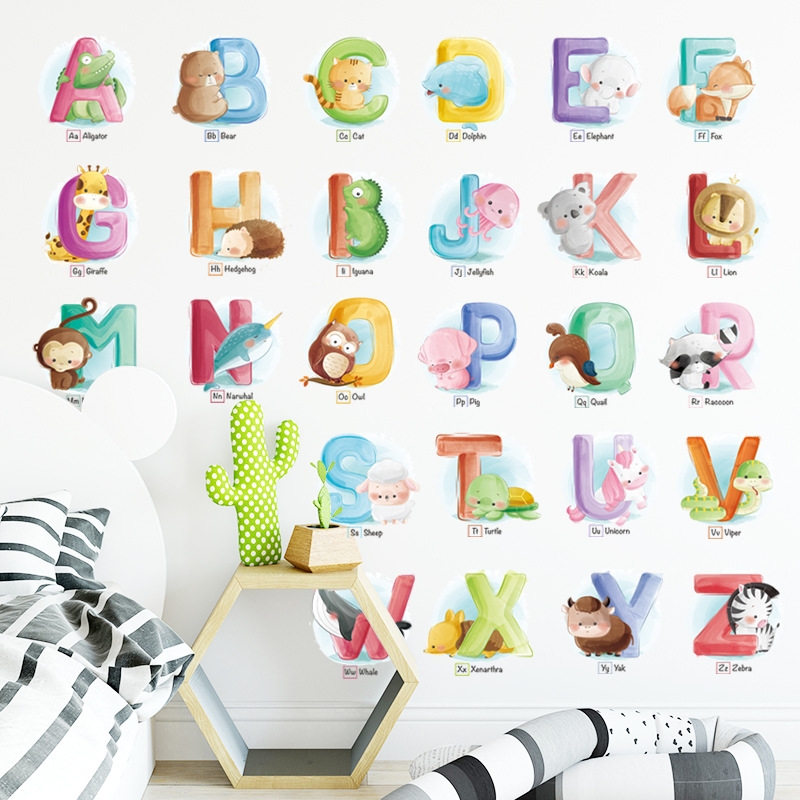 Decal chữ cái thú
