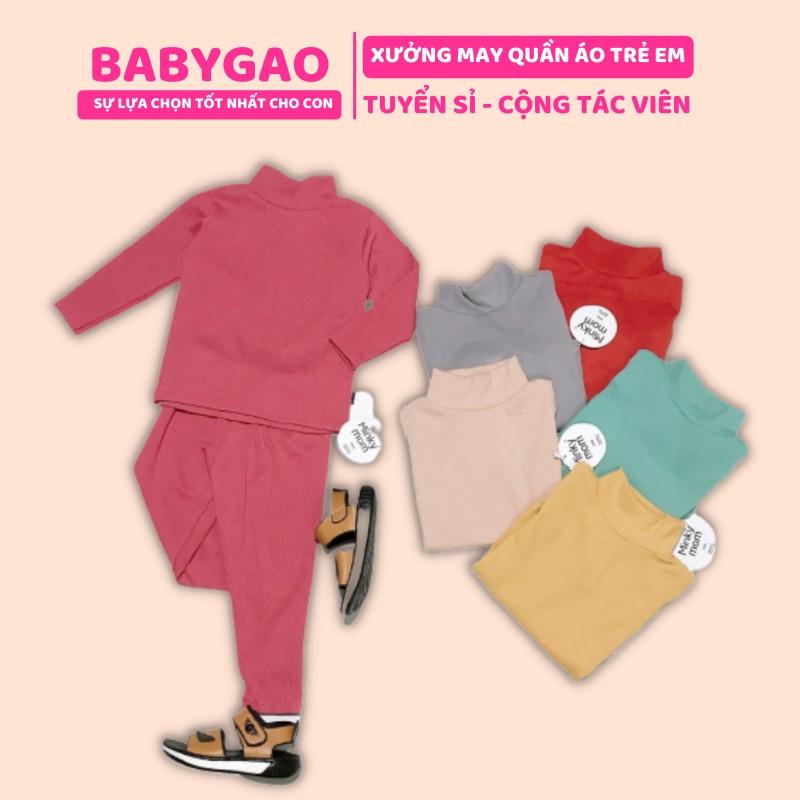 Bộ dài tay cho bé len tăm dài tay siêu mềm mịn