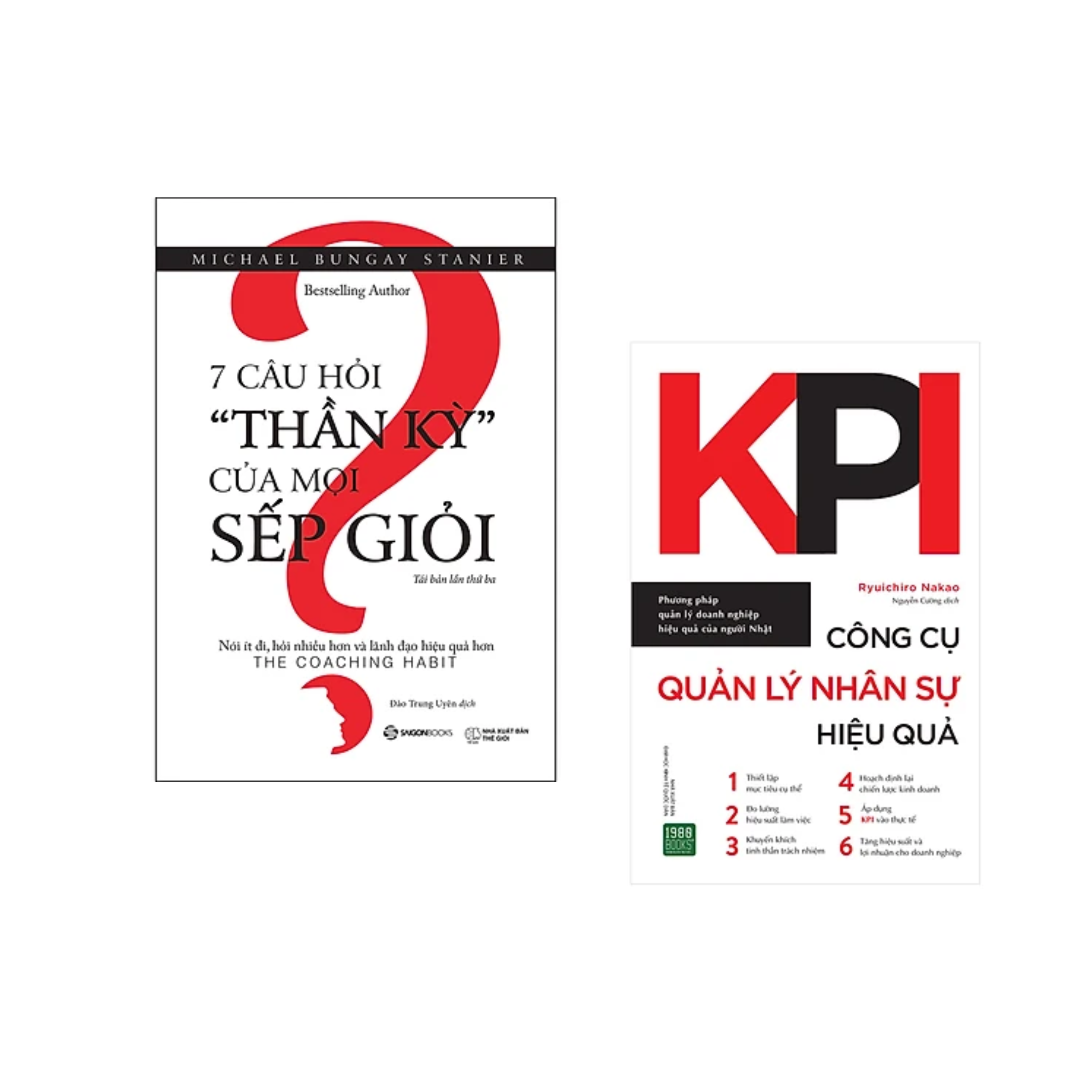 Combo sách Kinh Doanh Bán Chạy: 7 Câu Hỏi &quot;Thần Kỳ&quot; Của Mọi Sếp Giỏi - Tái Bản Lần 3+KPI - Công Cụ Quản Lý Nhân Sự Hiệu Quả_Tặng Bookmark