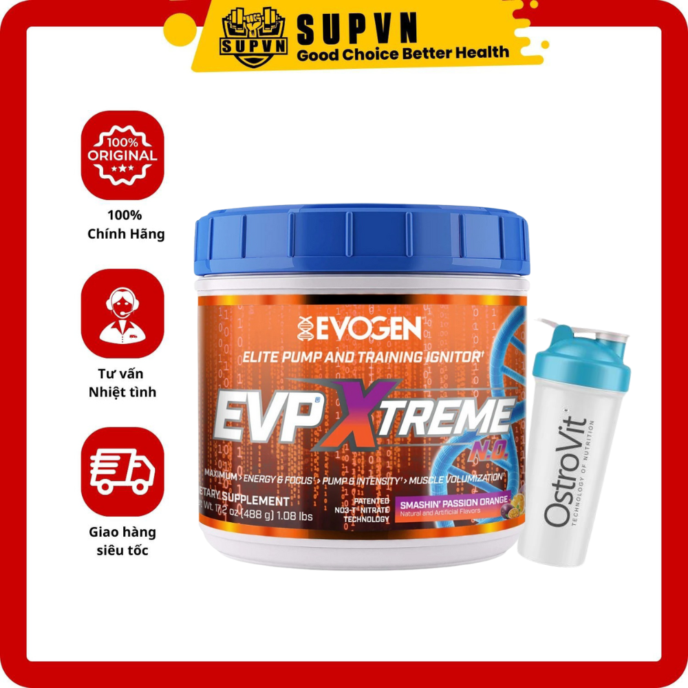 EVP Xtreme Pre Workout Evogen - Tăng độ tập trung, hỗ trợ vận động, nhiều vị chọn lựa