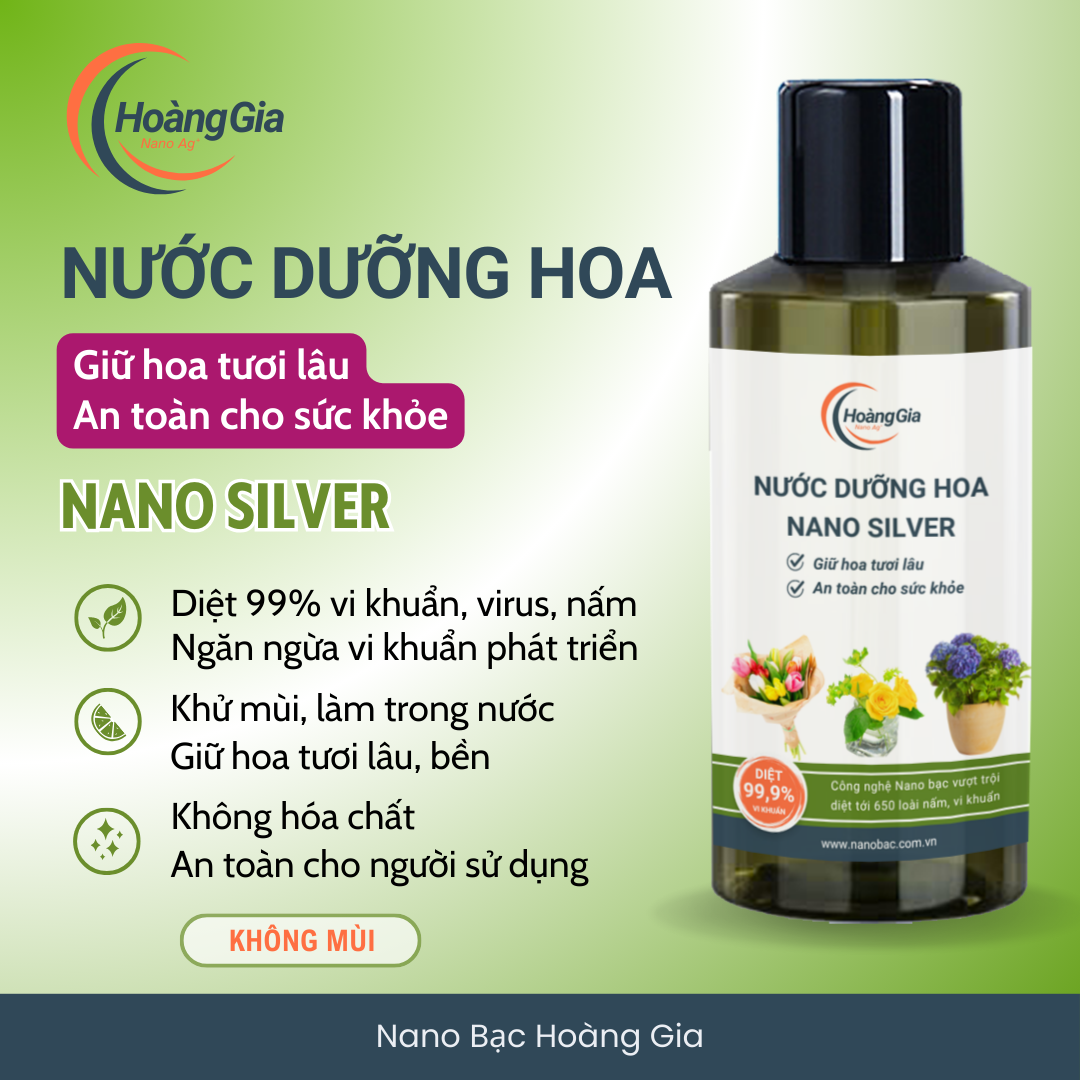 Nước Dưỡng Hoa Nano Silver Hoàng Gia Nano Bạc