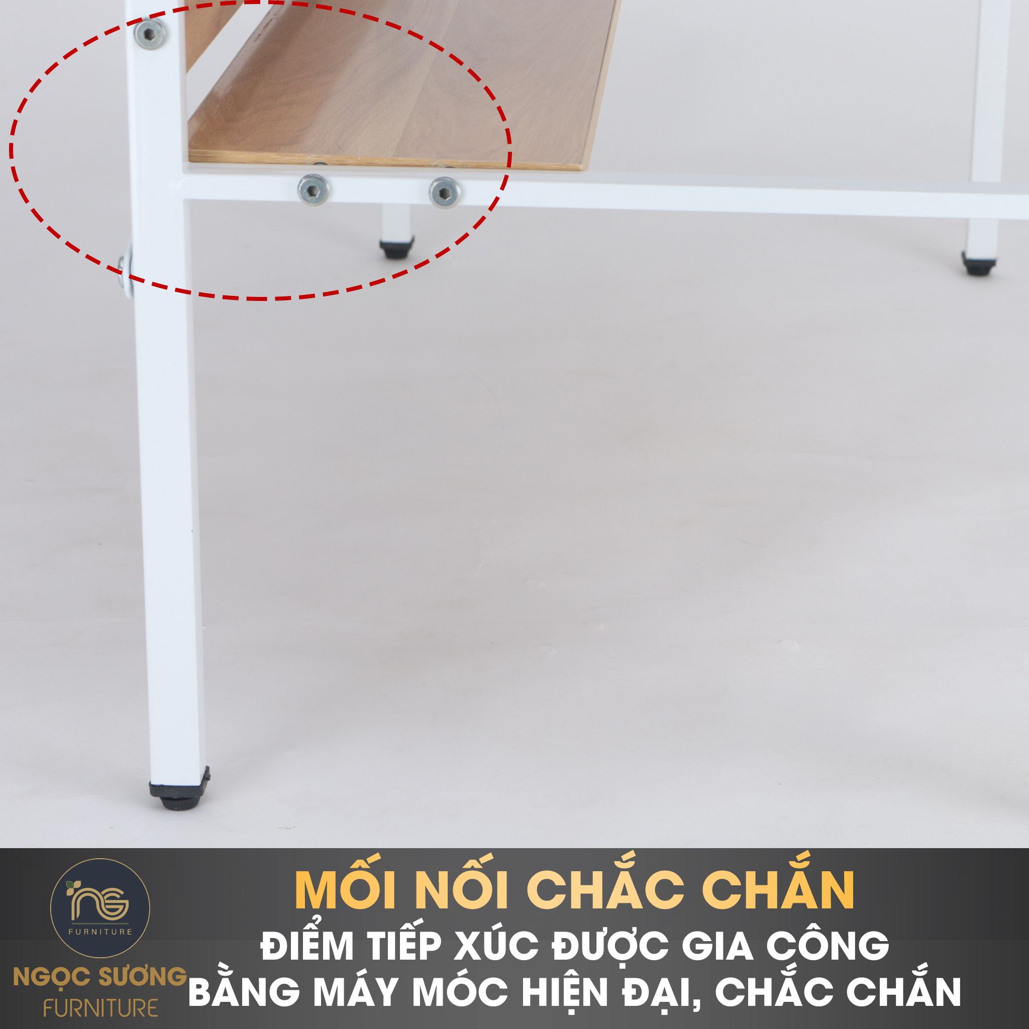 Bàn học có giá để Sách BAN02 Ngọc Sương dài 90cm x rộng 40cm x cao 75cm