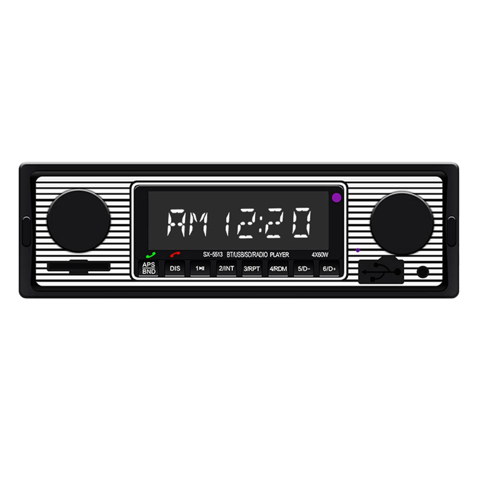 1 Din Digital Media Advanced Bluetooth Car Stereo Receiver w/AUX Audio