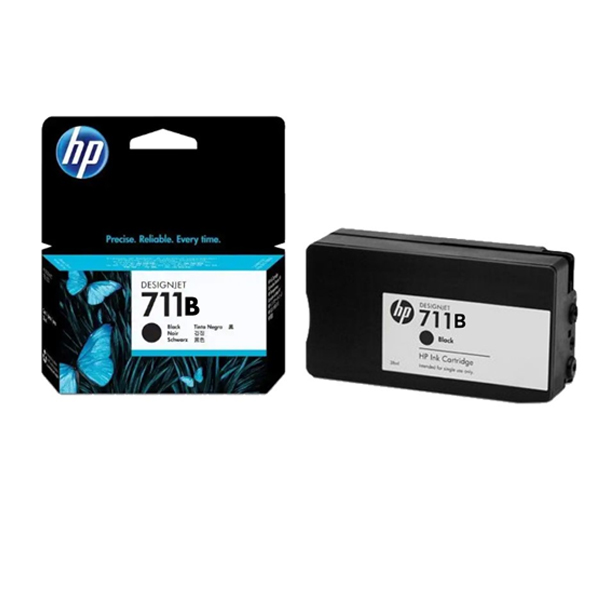 Mực in HP 711B 80 ml Black Ink Cartridge (3WX01A) ( Thay cho mã mưc CZ133A) dùng cho các dòng máy HP DesignJet T120 and HP DesignJet T520 ePrinter series T100, T120, T125, T130, T520, T525, T530 -Hàng chính hãng