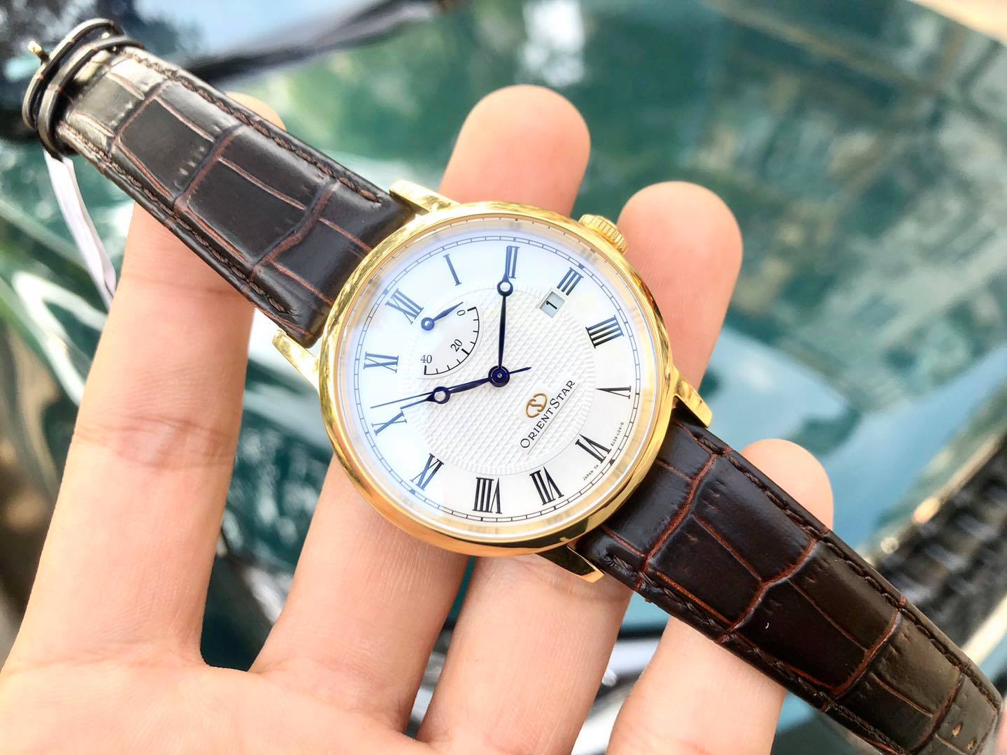 Đồng hồ nam dây da Orient Star SEL09002W0