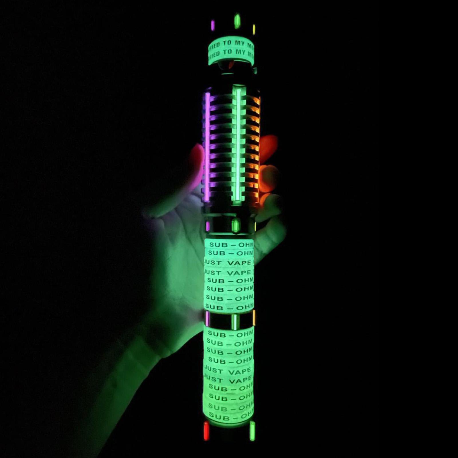 Glass Luminous Tube Instead of Tritium Gas Tube for Outdoor Red and Green