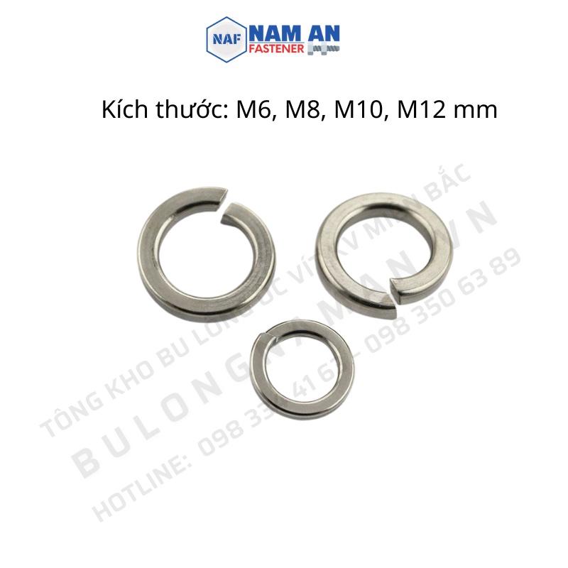 200 con Long đền vênh inox 304 M6, M8, M10, M12, long đen inox 304, vòng đệm inox 304