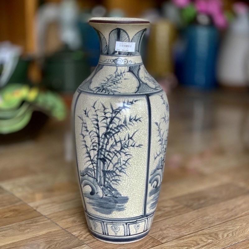 Bình Hoa gốm sứ cao cấp 43cm.
