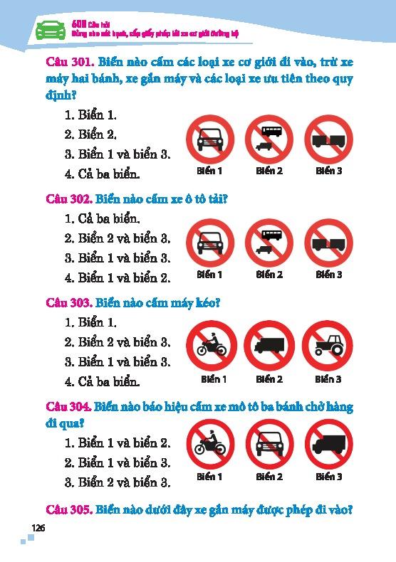 Sách - 600 Câu Hỏi Dùng Cho Sát Hạch, Cấp Giấy Phép Lái Xe Cơ Giới Đường Bộ