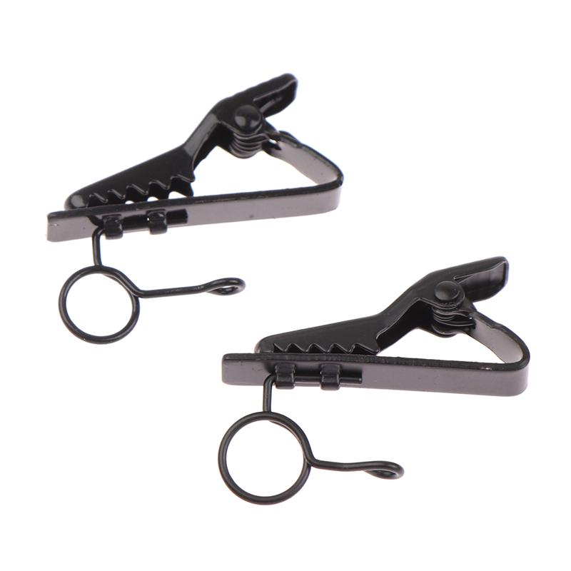 1PC micrô đen clip clip clip mic ve áo micrô clip micro phụ kiện