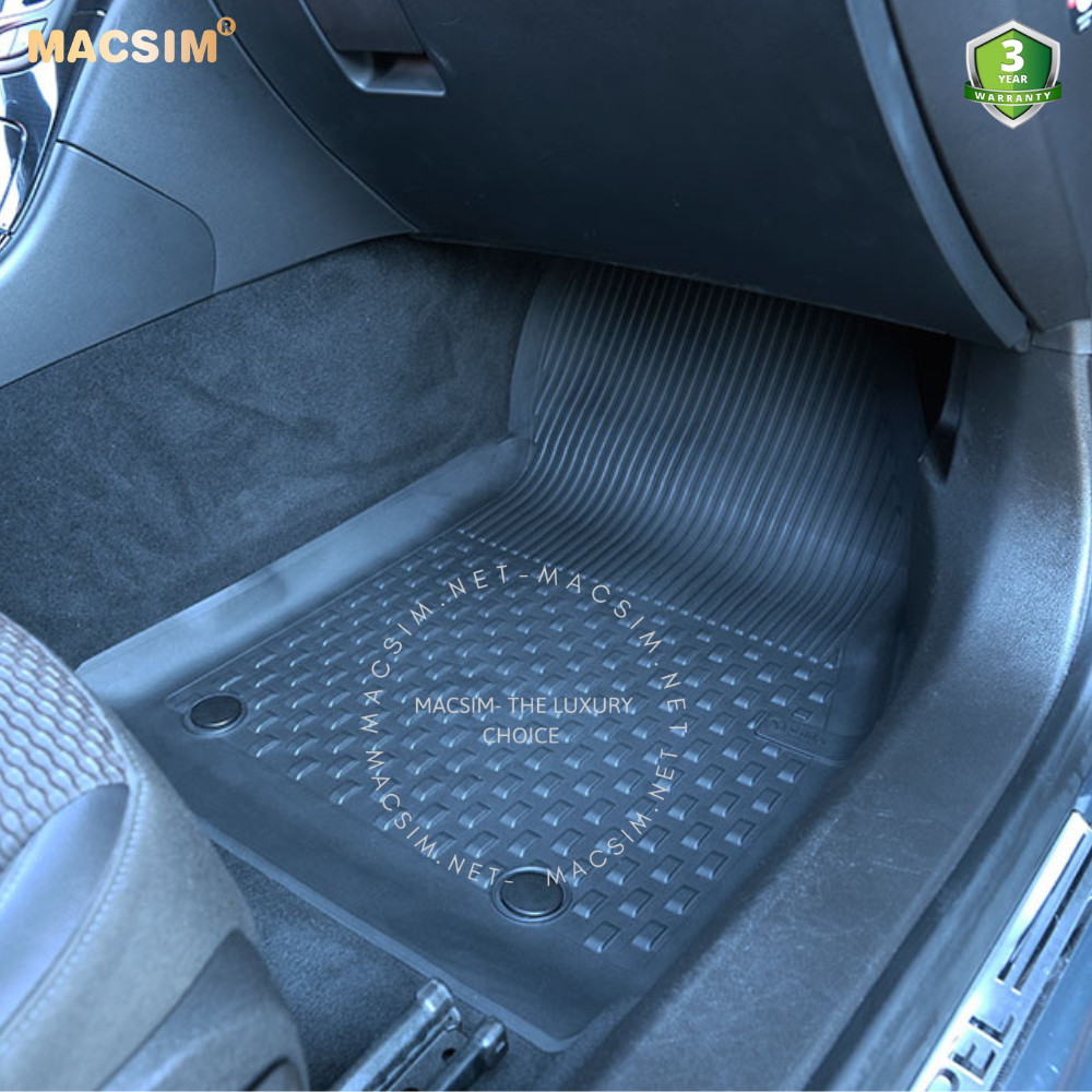Thảm lót sàn ô tô nhựa TPE Silicon B.M.W F32 4 Series Coupe 2013+ Black Nhãn hiệu Macsim