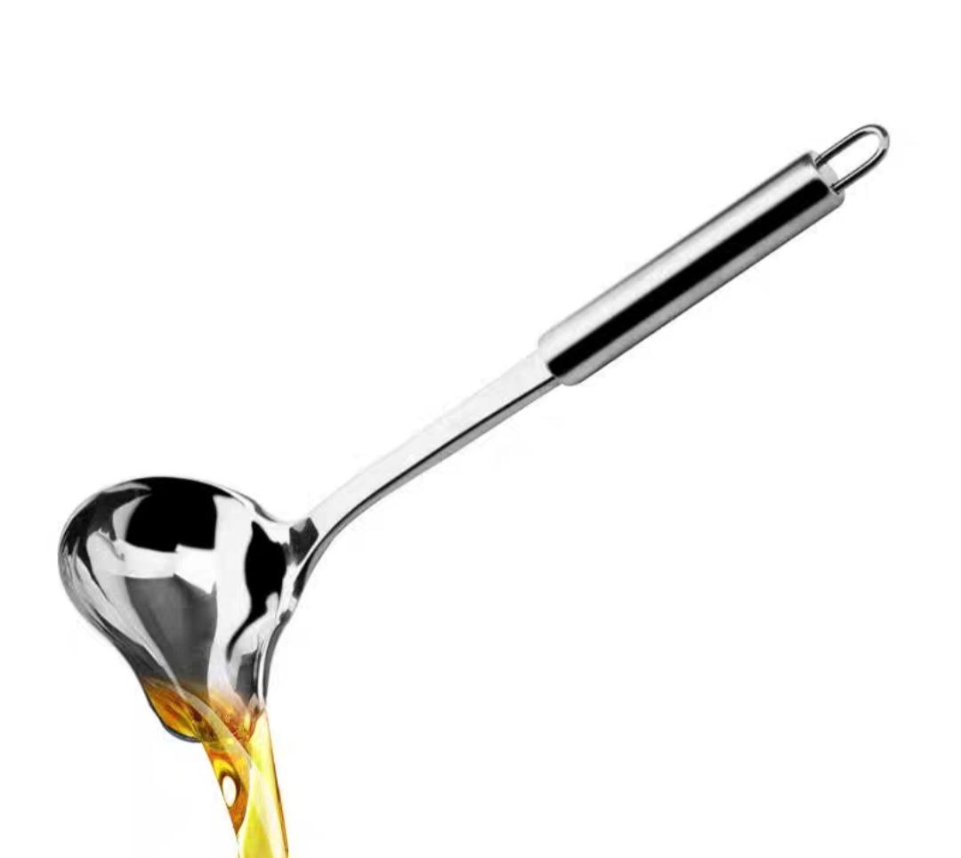 Muôi múc trân châu inox mỏ vịt - muôi múc nước lèo nhà hàng nhà bếp