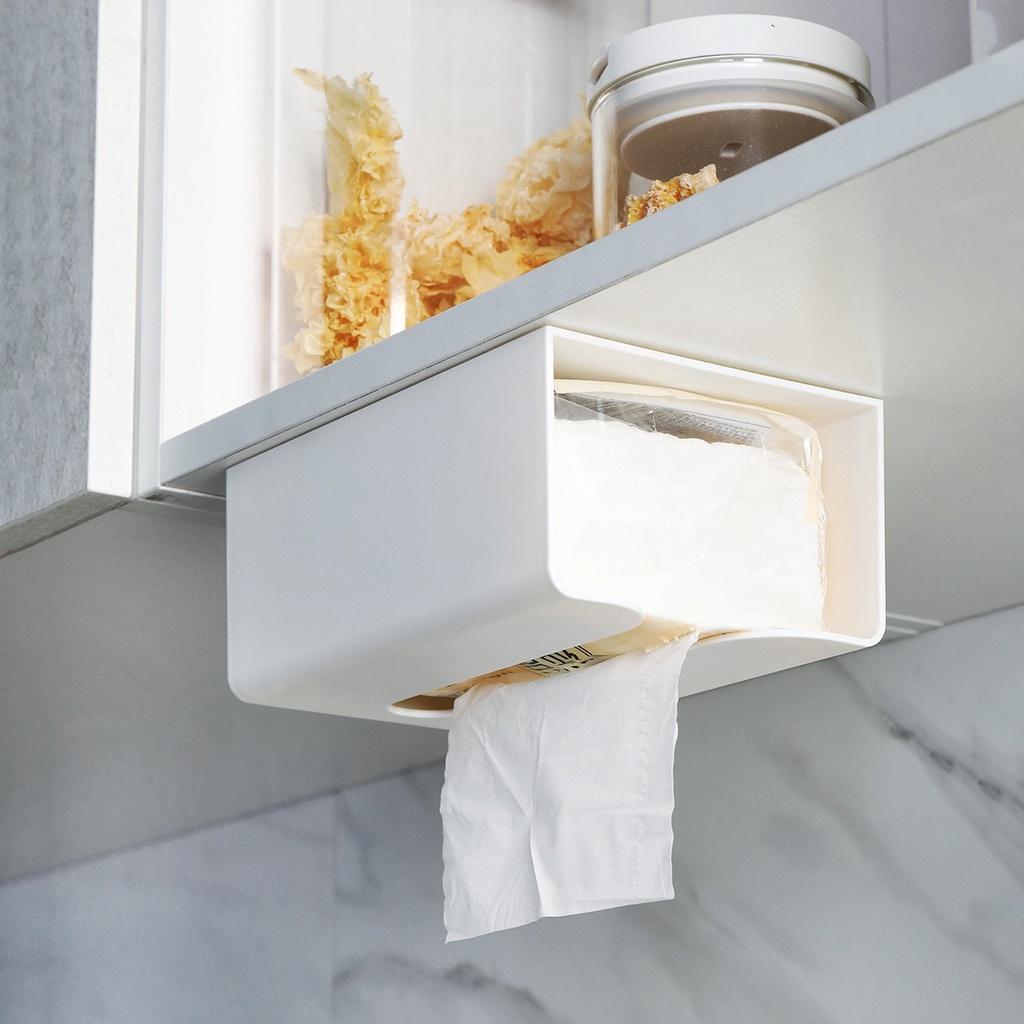 Hộp Đựng Khăn Giấy Da Tường Hình Chữ Nhật, Hộp Đựng Khăn Giấy Treo Tường 88310