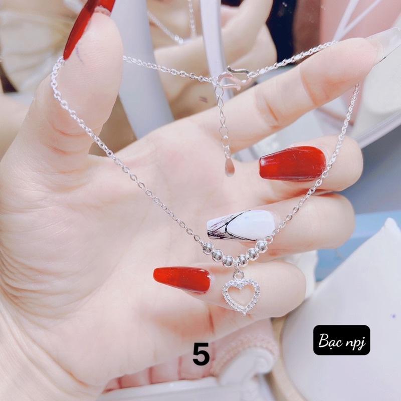 Lắc chân nữ kiểu xinh xắn, Lắc chân Bạc Ta - Bạc npj