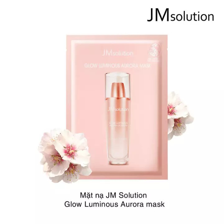 Mặt Nạ Dưỡng Trắng Da Và Cải Thiện Nếp Nhăn Jm Solution Glow Luminous Aurora Mask 30ml