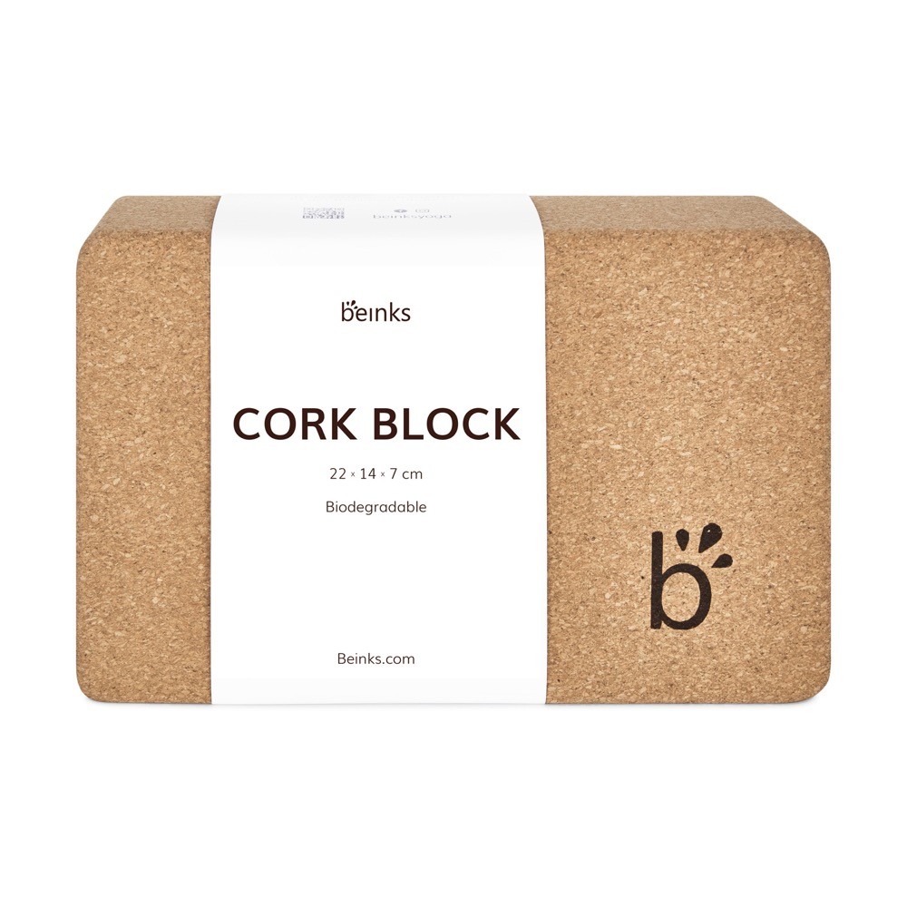 Gạch tập yoga gỗ bần, Cork Block Beinks