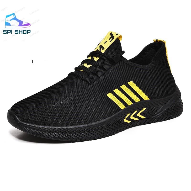 Giày thể thao nam,Giày sneaker nam giá rẻ đế nhẹ S35 màu đen