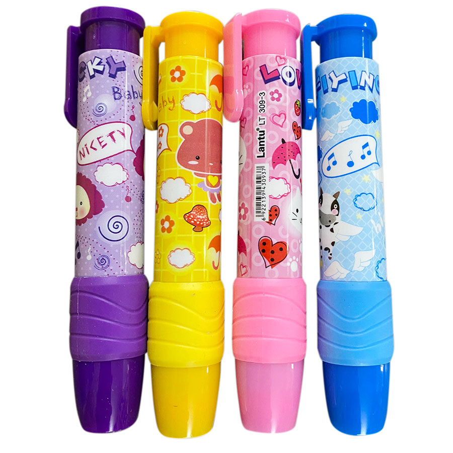 Sét 4 cây tẩy bút chì bấm