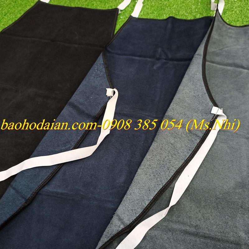 Tạp Dề Da Bò Dành Cho Thợ Hàn - Chống tia lửa, chịu nhiệt và chống nóng- Hình thật