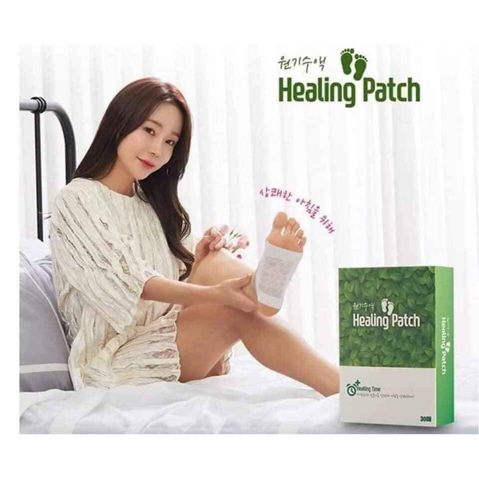 MIẾNG DÁN THẢI ĐỘC CHÂN HÀN QUỐC HEALING PATCH HỘP 30 MIẾNG