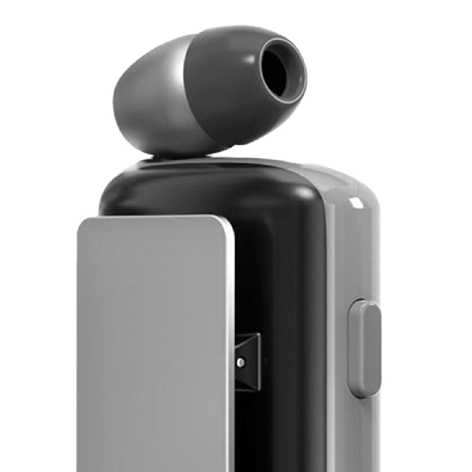 Earphone Earpiece Rechargeable Auto Pairing LED Display Noise Reduction Single Earbud Business Headphone for Trucker Office Driving