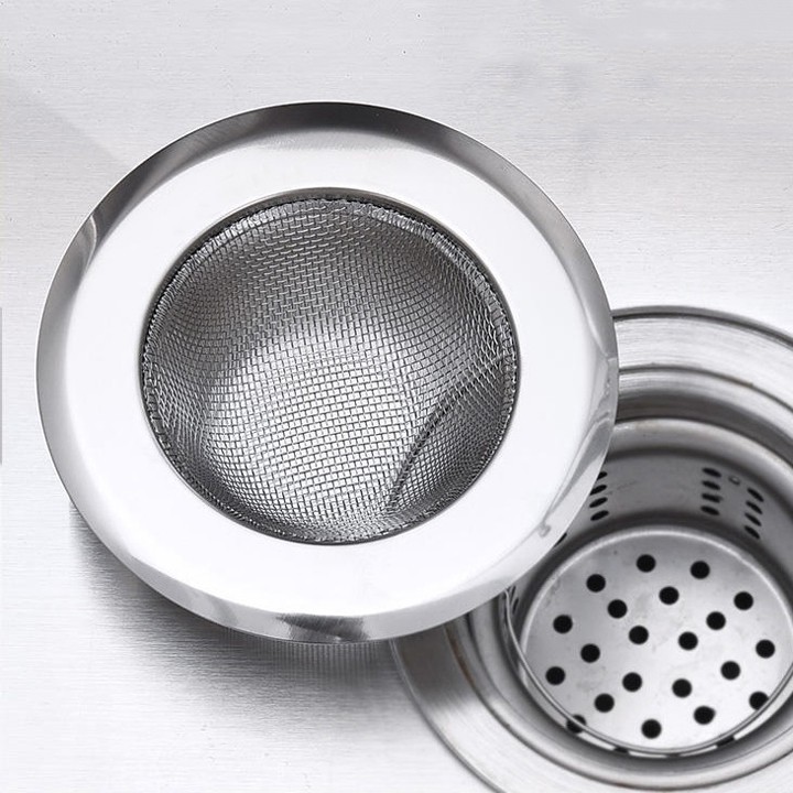 Lưới Lọc Rác, Lưới Inox Lọc Rác Bồn Rửa Chống Tắc Nghẽn Không Gỉ - Hàng Chính Hãng MINIIN Loại 1