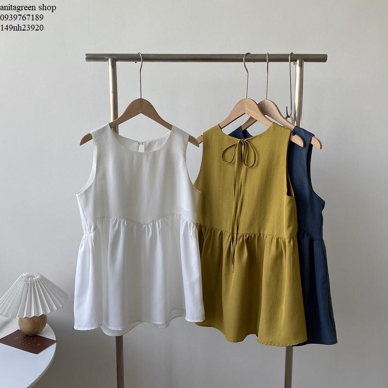 Nh23920-ÁO KIỂU SÁT NÁCH BABYDOLL