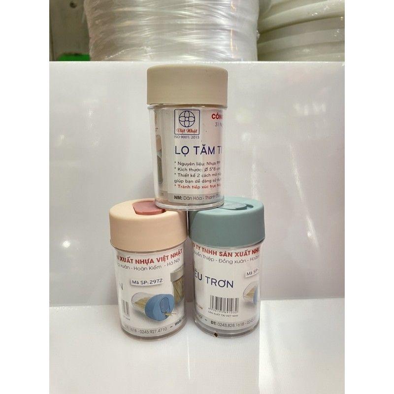 Lọ đựng tăm trơn 2 đầu nhựa