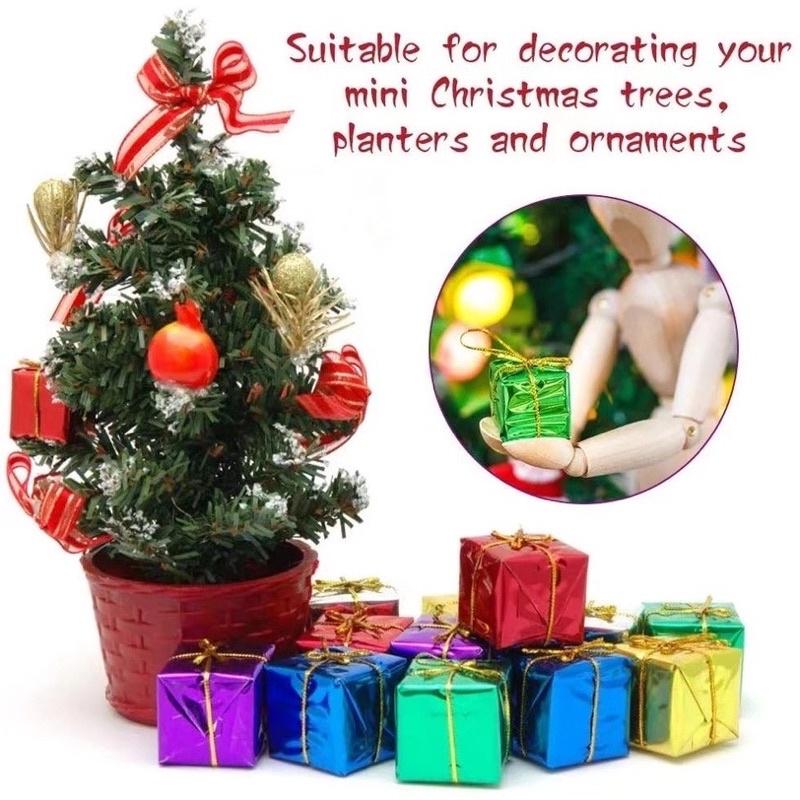 12 hộp quà mini trang trí noel