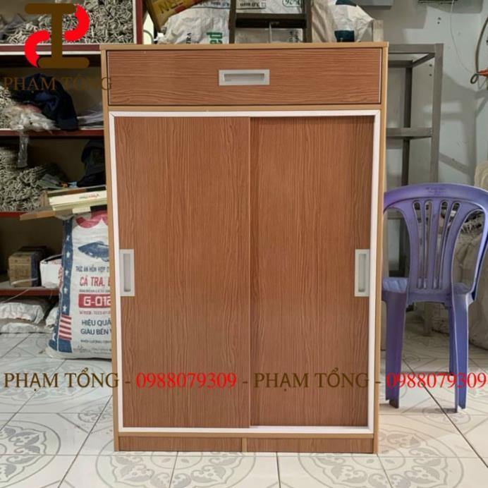 Tủ giày nhựa vân gỗ cửa lùa Miễn phí giao hàng