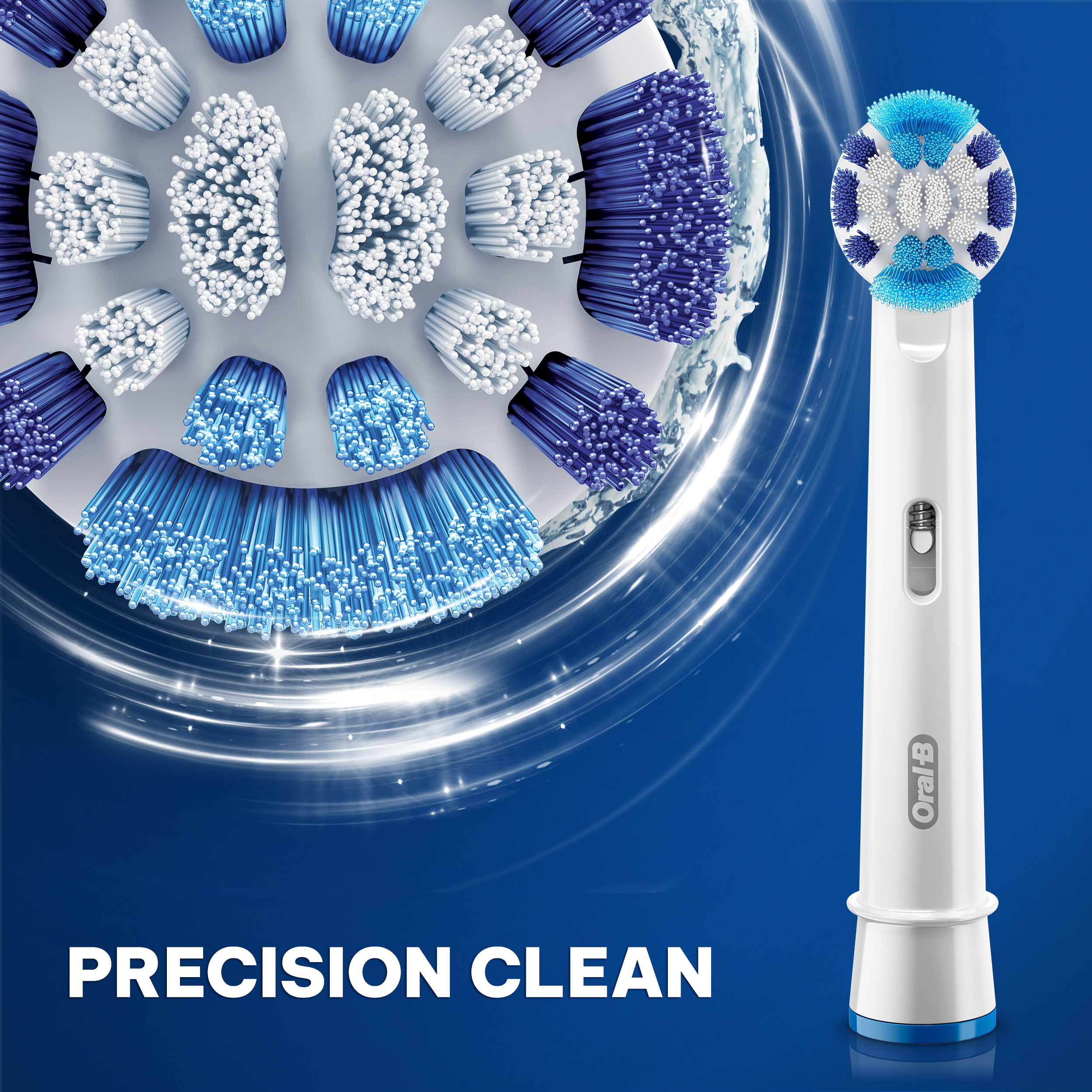 Hình ảnh Bàn chải đánh răng điện Oral-B Vitality Precision Clean Blue D12.513- Hàng chính hãng 100%