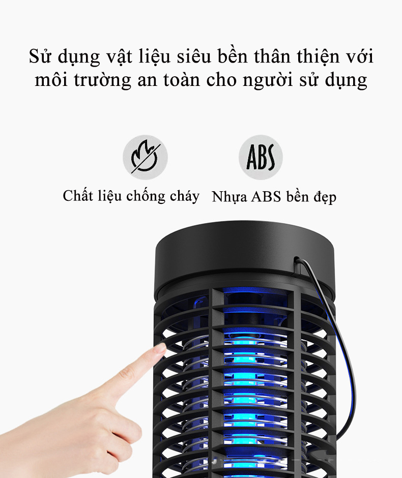 Đèn Bắt Muỗi Và Diệt Côn Trùng KUNBE, Công Nghệ Ánh Sáng Tím UVA Tiêu Diệt Muỗi Hiệu Quả, An Toàn Cho Mọi Gia Đình